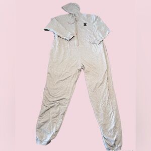 Savage X Fenty Gray Forever Savage Hooded Jumpsuit Onsie✨